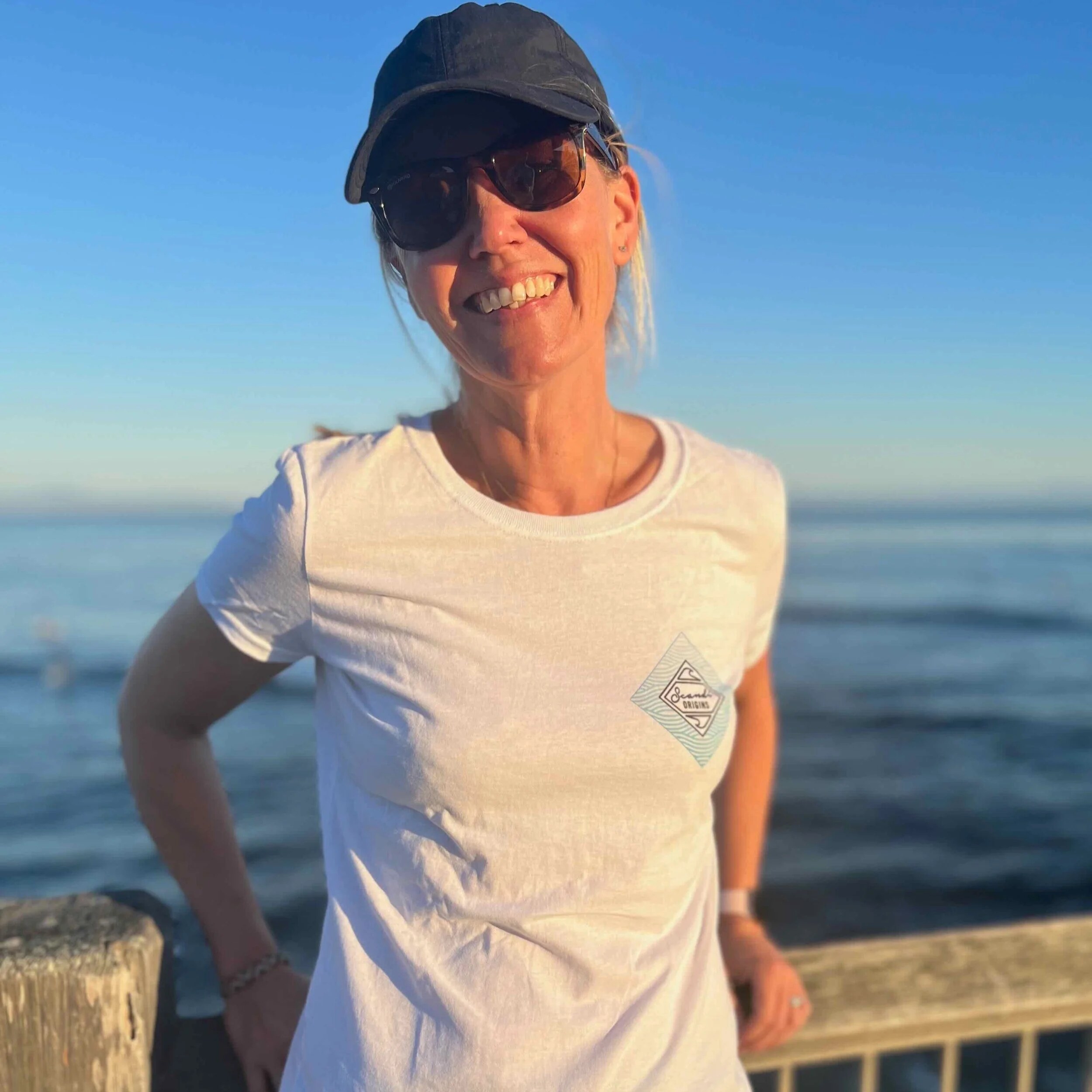 Linda Stammers on the waterfront